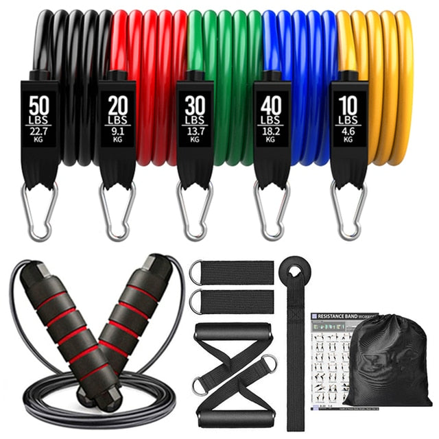 New Year New You - Fitness Exercises Resistance Bands Set