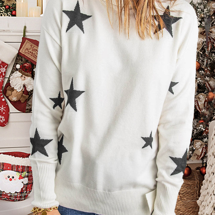 Star Print Sweater