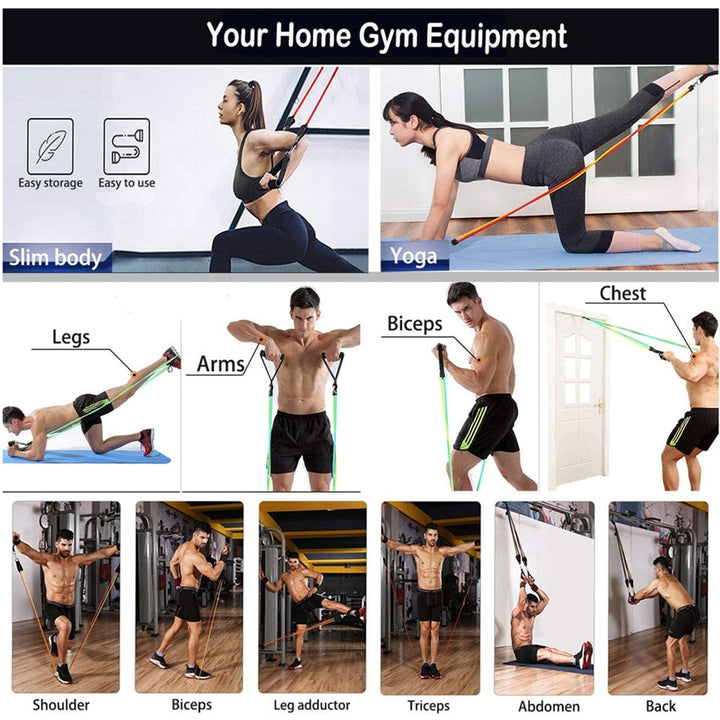 New Year New You - Fitness Exercises Resistance Bands Set