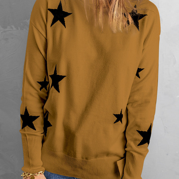 Star Print Sweater