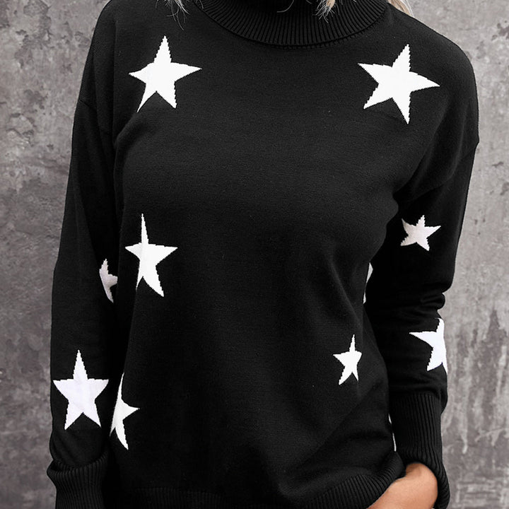 Star Print Sweater