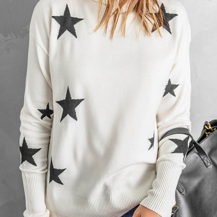 Star Print Sweater