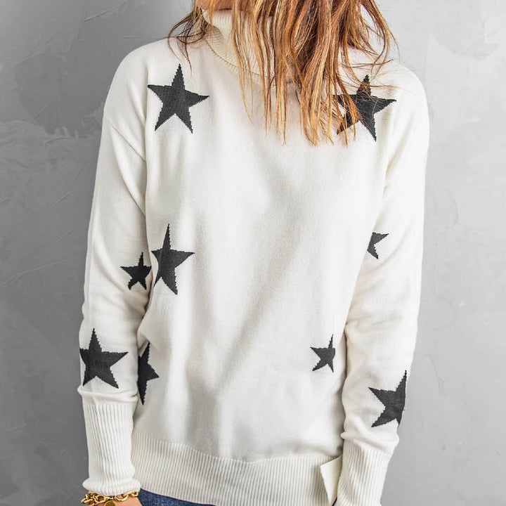 Star Print Sweater