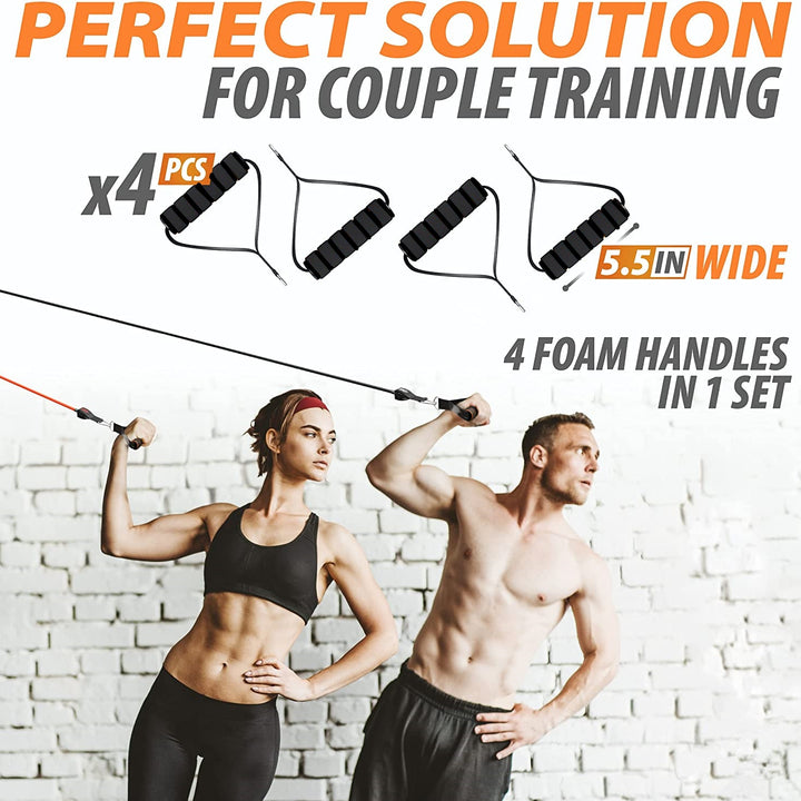 New Year New You - Fitness Exercises Resistance Bands Set