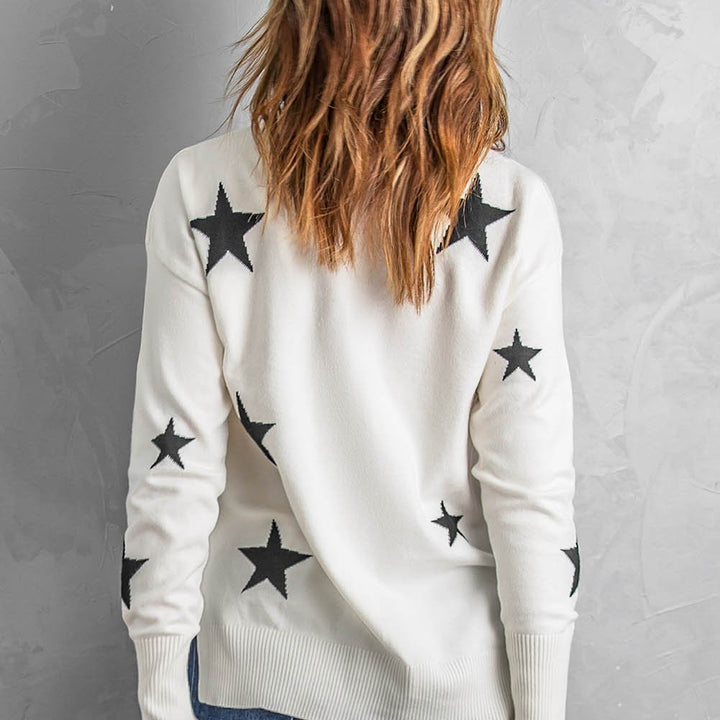 Star Print Sweater