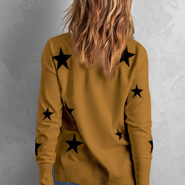 Star Print Sweater