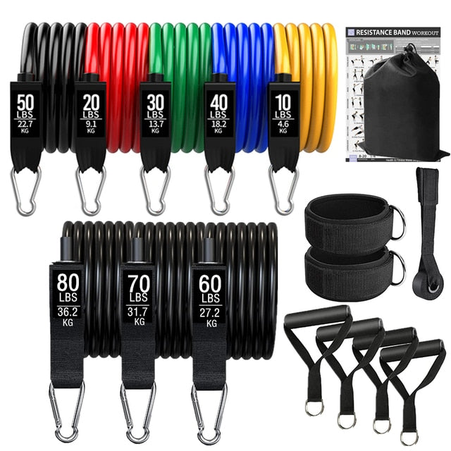 New Year New You - Fitness Exercises Resistance Bands Set